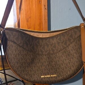 Michael Kors Monogram Brown Shoulder and Crossbody Bag